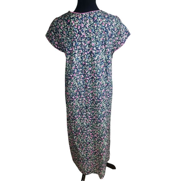 The Vermont Country Small floral flowers ditsy sleep lounge nightgown dress - Picture 4 of 5